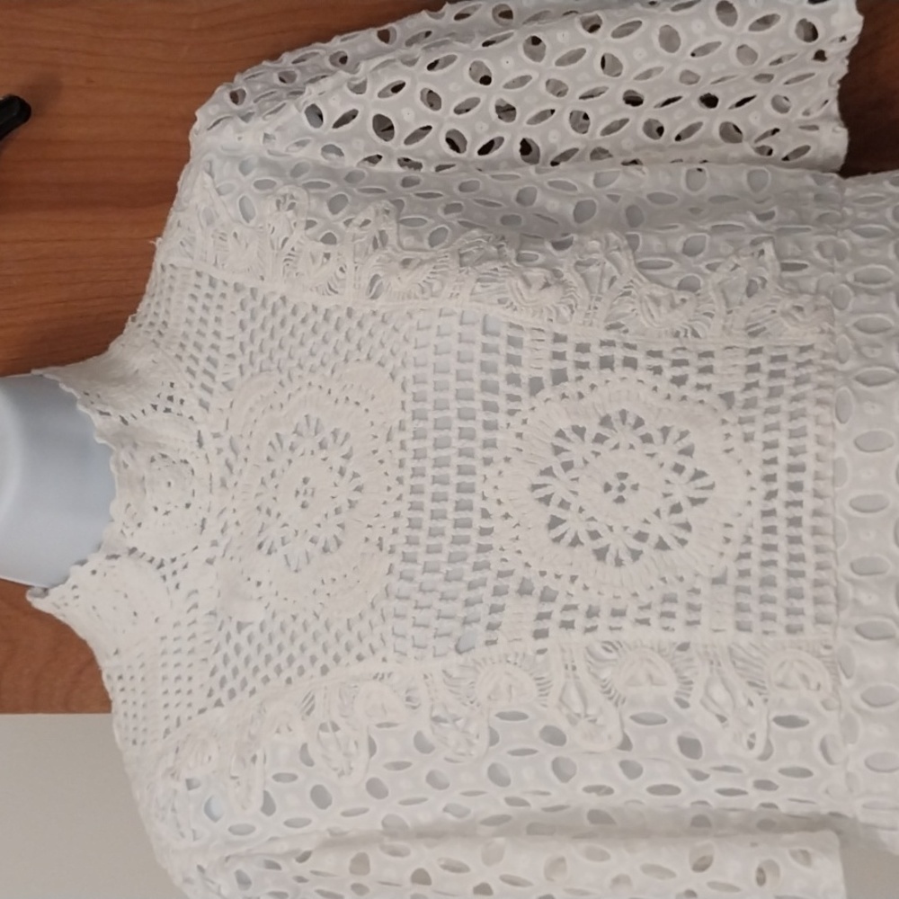 Zara crochet / eyelet dress - Picture 3 of 8
